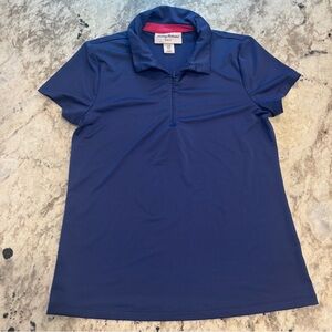 Set of 2 Tommy Bahama women's 1/4 zip short-sleeve polo